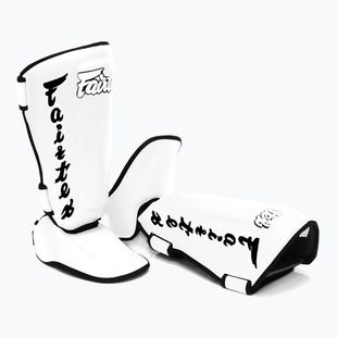 Apărători pentru tibie Fairtex Detachable In-Step Shin Pads A.K.A. "Twister" white