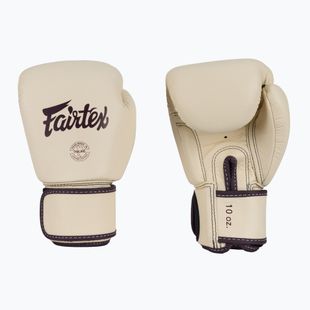 Mănuși de box Fairtex Real Leather Boxing khaki