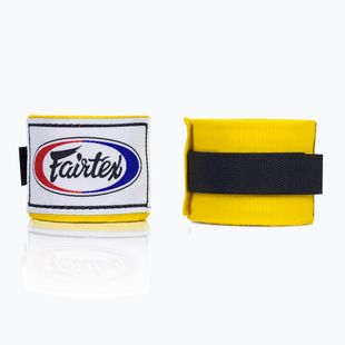 Fairtex Handwraps bandaje de box 300 cm galben