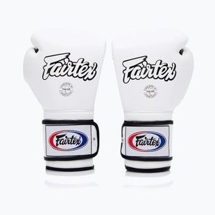 Mănuși de box Fairtex Heavy Hitter's Mexican Style white/blue