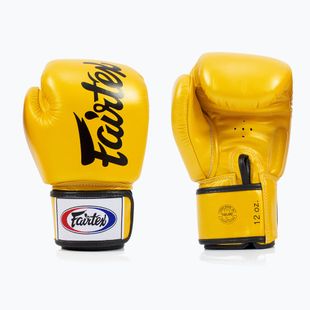 Mănuși de box Fairtex Deluxe Tight-Fit gold