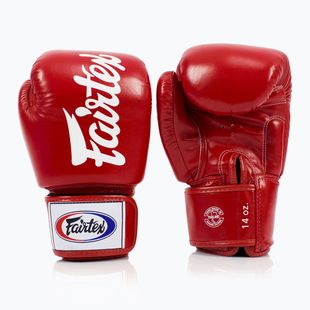 Mănuși de box Fairtex Deluxe Tight-Fit red
