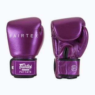 Mănuși de box Fairtex Metallic Boxing purple