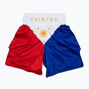 Fairtex Boxing Trunks BT2001 "Filipine" roșu/alb/albastru pantaloni scurți de box