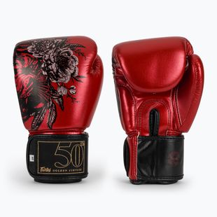 Mănuși de box roșii Fairtex Golden Jubilee