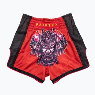 Pantaloni scurți de box pentru copii Fairtex BSK2108 "Silent Warrior" roșu