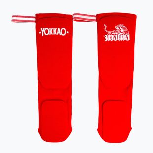 Apărători de tibie YOKKAO Muay Thai Boxing red