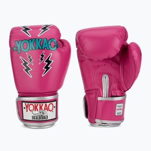 Mănuși de box pentru bărbați YOKKAO Stadium fuchsia