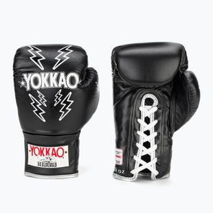 Mănuși de box pentru bărbați YOKKAO Stadium Lace Up black