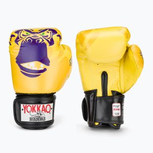 Mănuși de box pentru bărbați YOKKAO Primate yellow