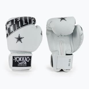 Mănuși de box YOKKAO Lettering Boxing white
