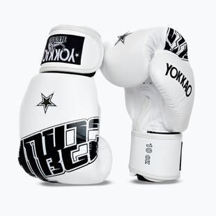 Mănuși de box YOKKAO Lettering Boxing white