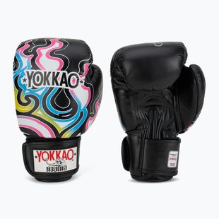 Mănuși de box pentru bărbați YOKKAO Flames black
