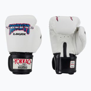 Mănuși de box pentru bărbați YOKKAO East Club white