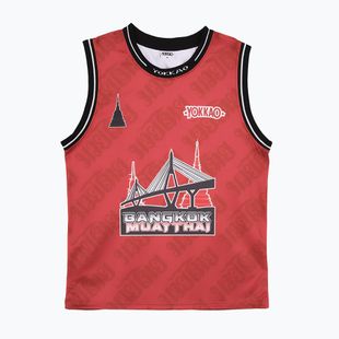 Tricou de antrenament bărbați YOKKAO Basket Bridge Tank Top red
