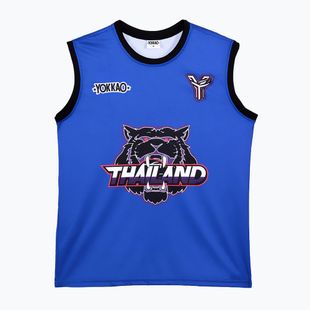 Tricou de antrenament bărbați YOKKAO Tiger Workout Tank Top blue