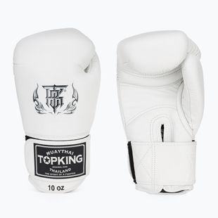 Top King Muay Thai Muay Thai Muay Thai Ultimate mănuși de box alb TKBGUV-WH-10OZ