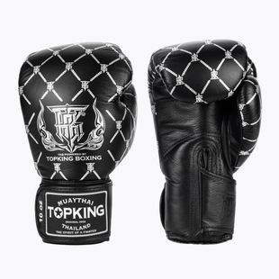 Mănuși de box Top King Boxing Chain black/silver