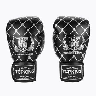 Mănuși de box Top King Boxing Chain black/silver