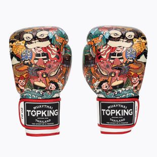 Mănuși de box Top King Boxing Culture white/red TKBGCT-1C1
