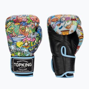 Mănuși de box Top King Boxing Culture black/blue