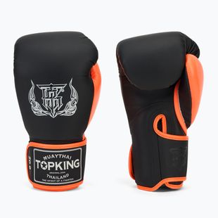Mănuși de box Top King Reborn Boxing Semi Leather white/orange