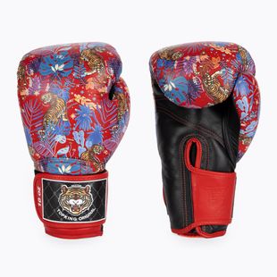 Mănuși de box Top King Boxing Wild Tiger black/red
