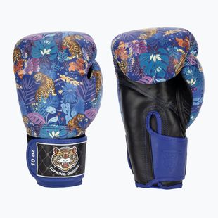 Mănuși de box Top King Boxing Wild Tiger black/blue