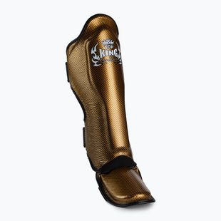 Top King Super Snake Super Snake tibia pads negru TKSGEM-02-BK-GD-L