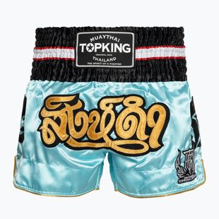 Pantaloni scurți de antrenament Top King Kickboxing light blue