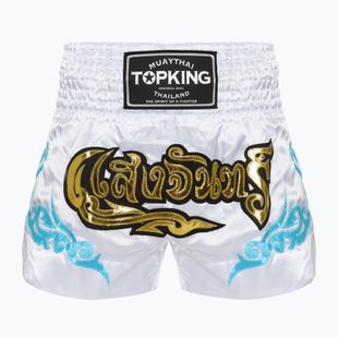 Pantaloni scurți de antrenament Top King Kickboxing white