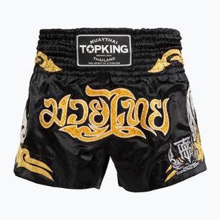 Pantaloni scurți de antrenament Top King Thai Boxing black/gold
