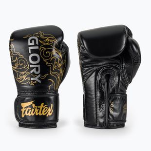 Mănuși de box Fairtex Glory Kickboxing Competition Training Boxing black/gold