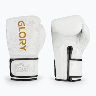 Mănuși de box Fairtex Glory Kickboxing Competition Training Boxing white