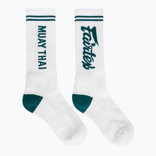 Șosete Fairtex "Muay Thai" white/green
