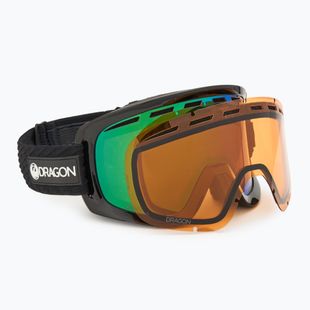 Ochelari de schi DRAGON D1 OTG icon green/lumalens green ion+lumalens amber