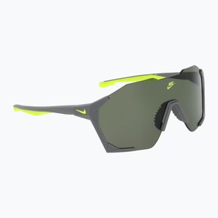 Ochelari de soare Nike Charged Shield matte smoke grey/green
