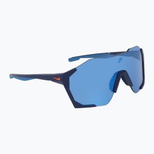 Ochelari de soare Nike Charged Shield matte blue void/blue mirror