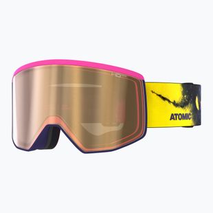 Ochelari de schi Atomic Four Pro Signature NMC pink powder/amber gold hd photo/clear