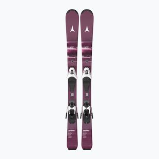 Schiuri de coborâre pentru copii + legături Atomic Maven Jr 100-120 + C5 GW red plum