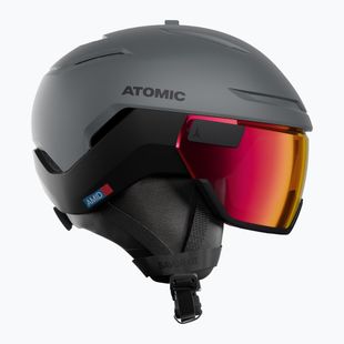 Cască de schi Atomic Savor GT Amid Visor Photo slate/red photo
