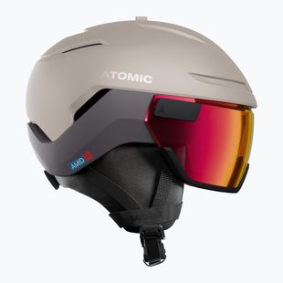 Cască de schi Atomic Savor GT Amid Visor Photo sand/red photo