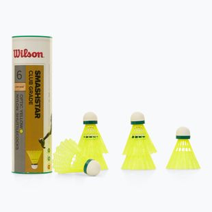 Fluturași de badminton Wilson Smashstar 6 buc. yellow