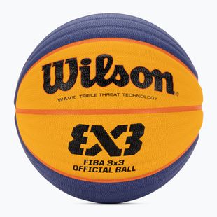 Minge de baschet Wilson Fiba 3x3 Game blue/yellow mărime 6