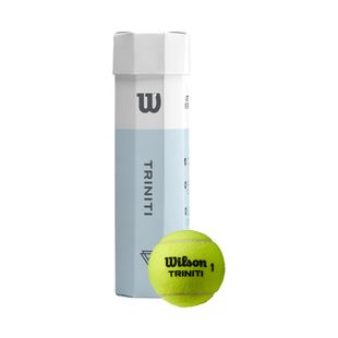 Set de mingi de tenis 4 bucăți. Wilson Triniti Tball 4 mingi galben WRT115200+