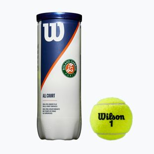 Set de mingi de tenis Wilson Roland Garros All Ct 3 buc galben WRT126400