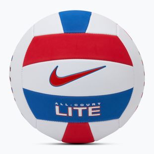 Minge de volei Nike All Court Lite Volleyball white/university red/game royal/university red mărimea 5