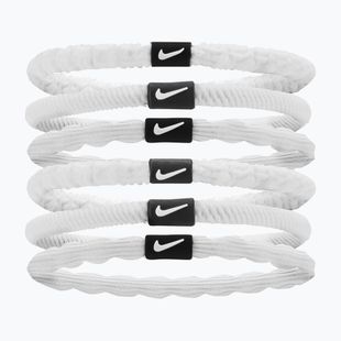 Elastice de păr Nike Flex Hair Tie 6 buc. white/black/white