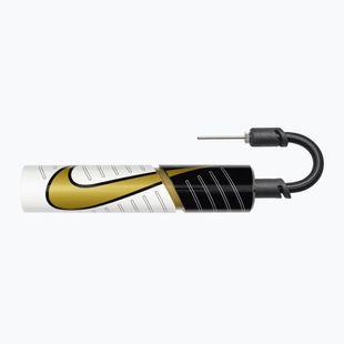 Pompă pentru mingi Nike Essential Ball Pump white/metallic gold/black