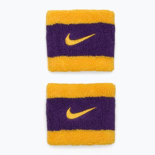 Bentiță Nike Swoosh Wristbands university gold/court purple/university gold